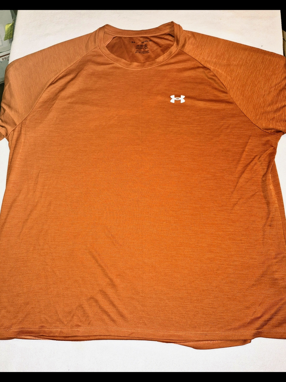 Under Armour Men's 4xl Tshirt T-shirt Tee Orange Side Logo